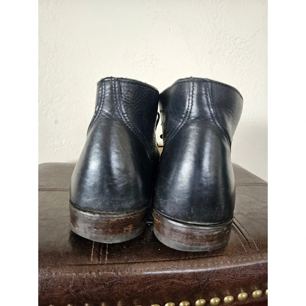 Vintage Shoe Company Black Leather Chucca Streetwear Smart Casual Boots sz 12M‎